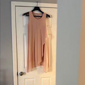 BCBGeneration Asymmetrical Blush Dress